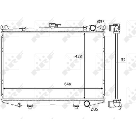 Radiator, motorkoeling NRF 59114