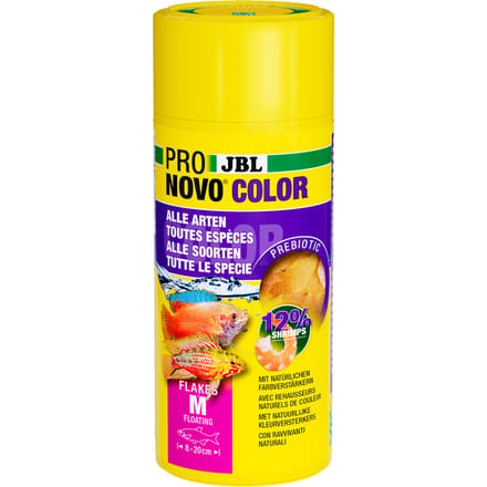 2x 250 ml JBL ProNovo Color Flakes M visvoer
