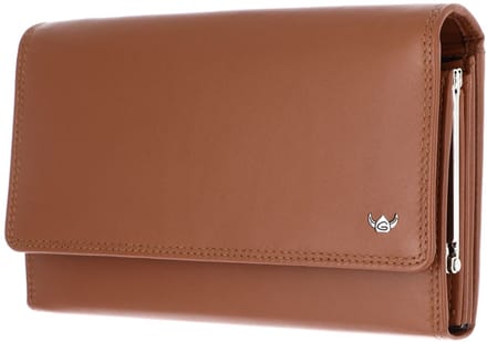 Golden Head Leren portemonnee Polo RFID Protect Bügelbörse 2801 Cognac bruine