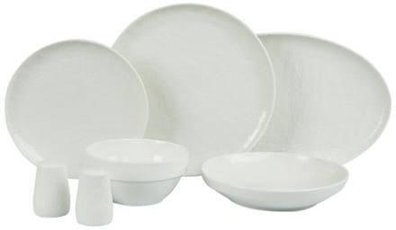 Bricard Valance - Porseleinen Serviesset/Dinerset – 27-Delig – 6 Persoons – Wit