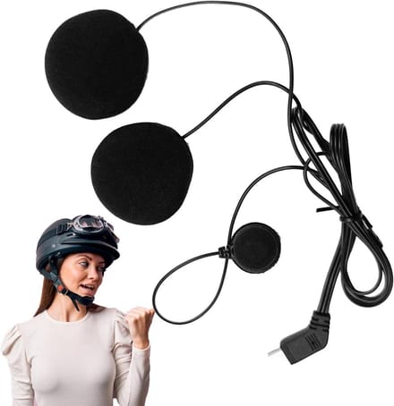 Motorhelm Microfoon - Communicatie Hoofdtelefoon - Motorfiets Gebruik - Waterdicht Audiosysteem - 10 Pin Interface - Zwart