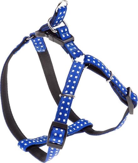 hondentuigje Cricket 36 tot 54 cm nylon blauw