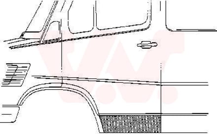 Van Wezel - PLAATWERKPANELEN AUTODEUR VOOR MERCEDES BENZ BUS 207-410 1977-1995 DUR388701VWAN
