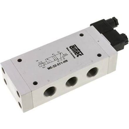 5/2 G1/2'' (G1/8'') Magneetventiel Extern 230V AC 0-10bar/0-140psi Airtec