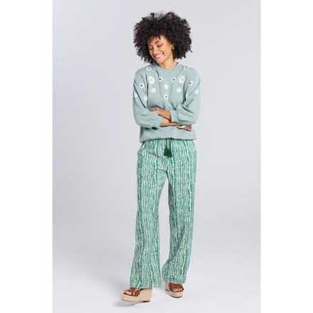 DIDI Dames Pants Paloma Green Petite print maat 48