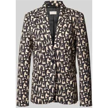Slim fit blazer met reverskraag