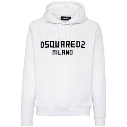 Dsquared2 Milano Logo Cool Fit Witte Hoodie