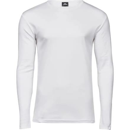 Tee Jays - Interlock T-shirt lange mouwen - White maat S