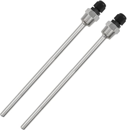 Dipping sleeves G1/2 inch van roestvrij staal, temperatuur sensor bescherming, 2 stuks voor thermische elementen