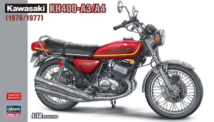 Hasegawa Modelbouwpakket Auto - 21754 Kawasaki KH400-A3/A4 - 1976/1977 Plastic - 1:12 - Modelbouw