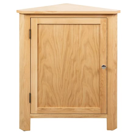 vidaXL - Hoekkast - 59x45x80 - cm - massief - eikenhout