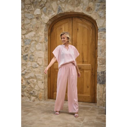Nukus - Broek Lichtroze Nukus Rubi Pants Shiny Lichtroze Nks09059