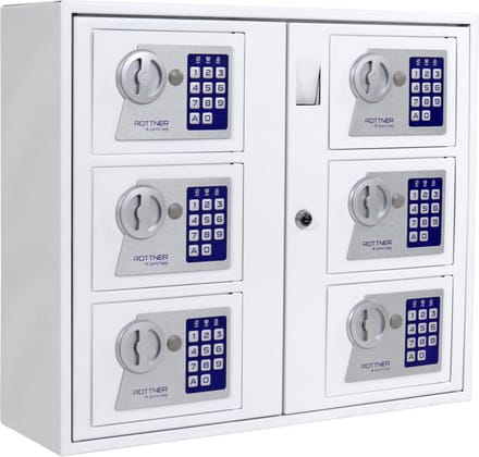 Rottner Sleutelkluis Multi kluis Keysystem 6 - 46,5x53,5x17 cm - Afstortluik voor het deponeren van uw sleutels