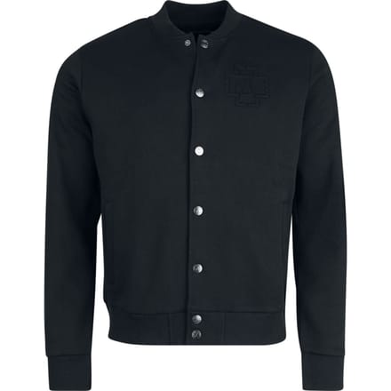 Rammstein Collegejas - Schwarz - S tot 3XL - voor Mannen - zwart