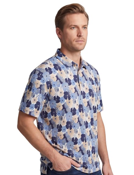 Eden Valley poloshirt korte mouw blauw