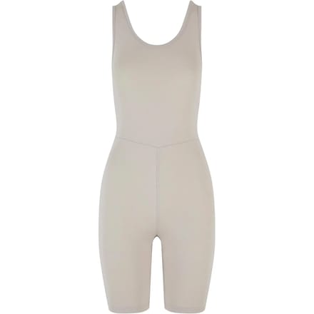 Urban Classics - Organic Stretch Jersey Jumpsuit Playsuit - S - Gebroken wit