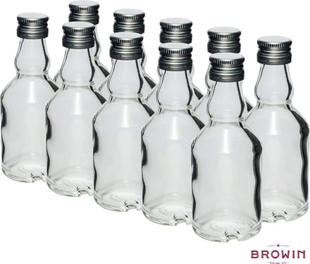 Mini glazenflesjes 50ml met draaidop