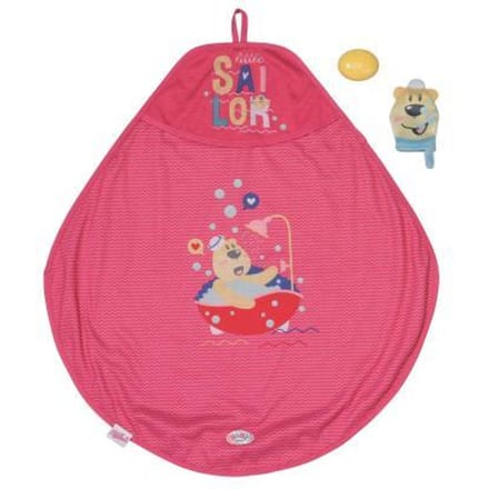 Zapf Creation BABY Born Badhanddoek met capuchon-set 43cm Poppen toebehoren