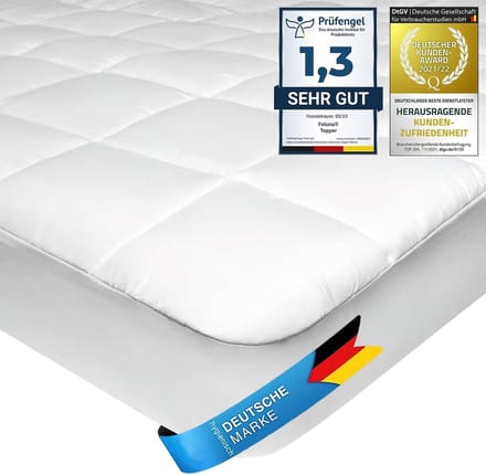 Microfiber Topper - Matrasbeschermer Gewatteerd - Beter Slapen - Extra Zachte Vulling - 160x200cm - Wit