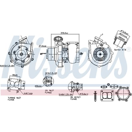 Supercharger, drukvulling NISSENS 93390