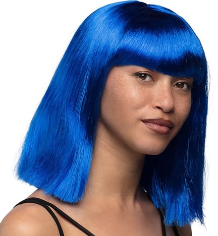 Boland - Pruik Dance blauw Blauw - Steil - Halflang - Vrouwen - - 80's & 90's