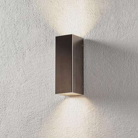 LCD Buitenwandlamp Senta, roestvrij staal
