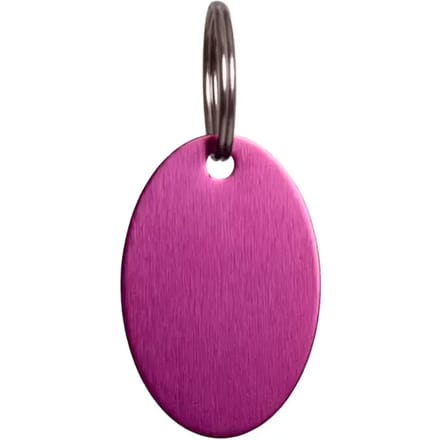 Grooming Deluxe - Naamplaatje ovaal size M 3,8 cm purple