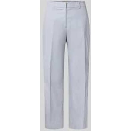 straight fit stoffen broek van linnenmix