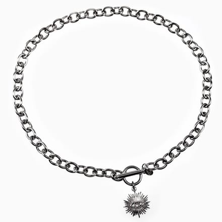 42cm Ketting met Zon Hanger Dames - RVS Plated - Halsketting - Dottilove Schakelsketting