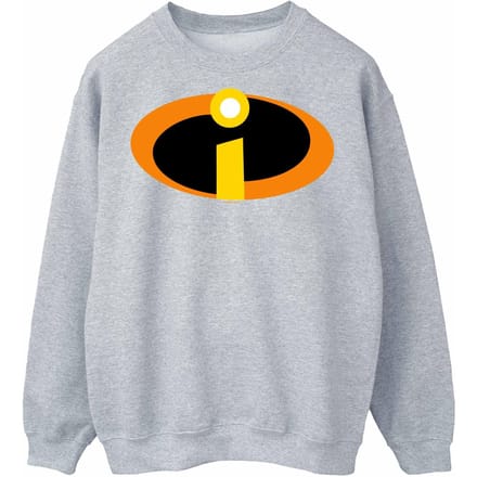 Disney Heren The Incredibles Logo Sweatshirt (Sportgrijs)