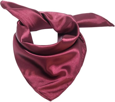 Emilie Scarves - sjaal - satijn - bordeauxrood - vierkant 60*60 cm