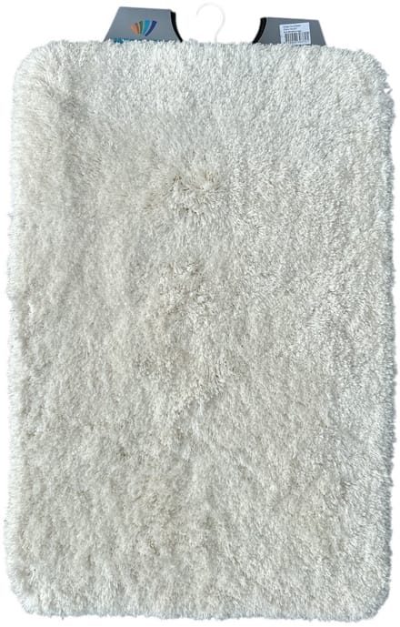 Wicotex - Badmat Bergen uni Beige - Badmat - Antislip onderkant - Afmeting 60x90cm - Fluffy zacht