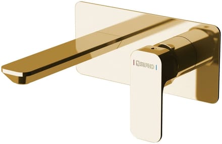 Sapho Spy - Wastafelkraan met inbouw kraanhuis, goud PY08/17