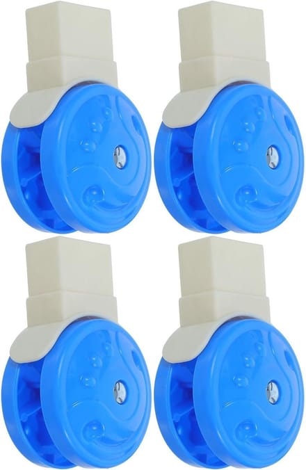 Kinderwagenwielen Vervanging - Loopwiel Set - Soepele Ritjes - Duurzaam Plastic - 10.5 cm - Multi