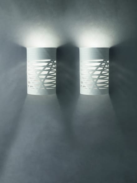 Foscarini - Tress wandlamp - wit - piccola 25 x 40 x 13,5 cm