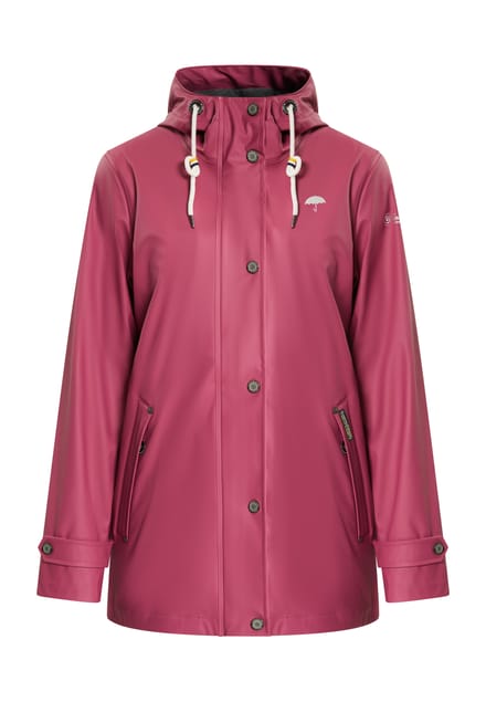 Schmuddelwedda Regenjas incus Dames Framboos roze