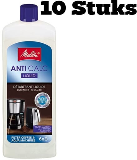 Melitta ontkalker 250ml - 10 stuks