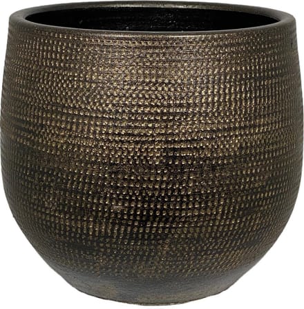Tokio bloempot goud D28 x H26 cm