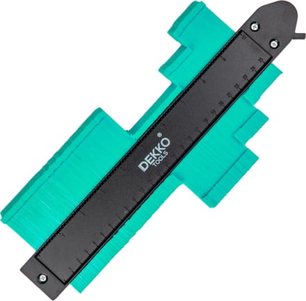 Aftekenhulp 25 CM met LOCK -  Profielmal – groen