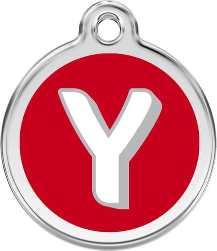 Red Dingo Hondenpenning 20 mm letter Y