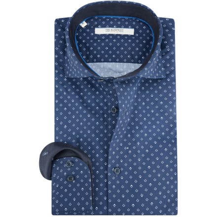 The BLUEPRINT Premium Business Overhemd Donkerblauw Heren