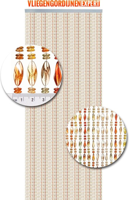 Vliegengordijnenexpert Chios - Vliegengordijn - 100x240 cm - Multicolor