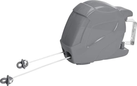 Drooglijn | Argos Home Set van 2 x15 m intrekbare waslijnen  | wasdraad 30M