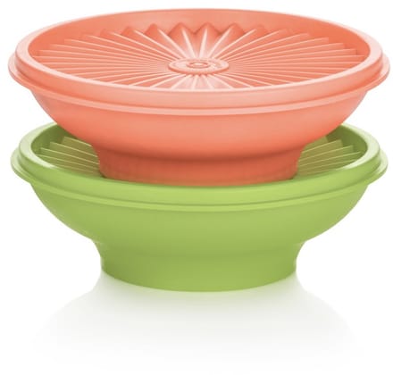 Tupperware set van 2 zonnedekschalen - zonnekommen