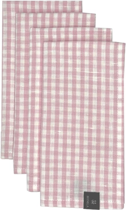 Rut servet 45x45 rose set van 4