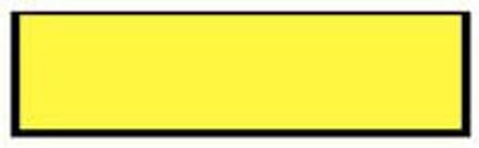 Blanco magneetsticker - geel 200 x 50 mm