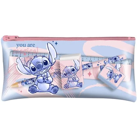 Lilo & Stitch – Gevulde Etui – Meerdere schrijfwaren – Lilo & Stitch design – Voor schoolgebruik - Rechthoek