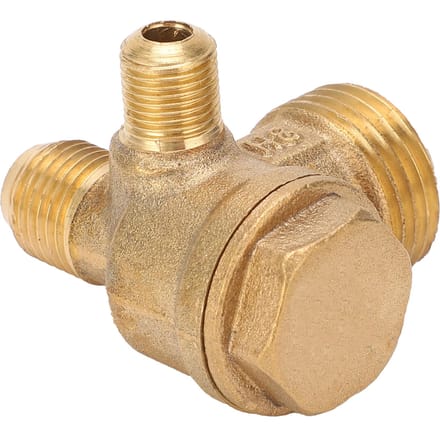 Terugslagklep Luchtcompressor 3-weg Niet-retour Mannelijk Draad Accessoires 1 2x14x10 Messing