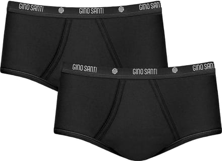Heren Maxi met Gulp Zwart Gino Santi | 2pack men basic slips | Maat M