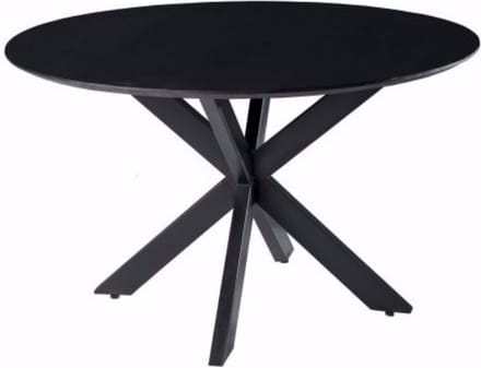 Starfurn - Eettafel Lynn - Zwart - 130x130x76 cm